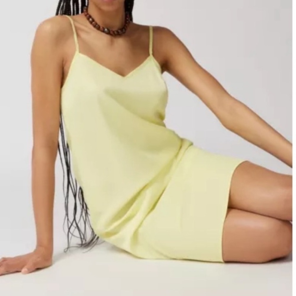 NWT URBAN OUTFITTERS Mirage MIDI Dress in Yellow